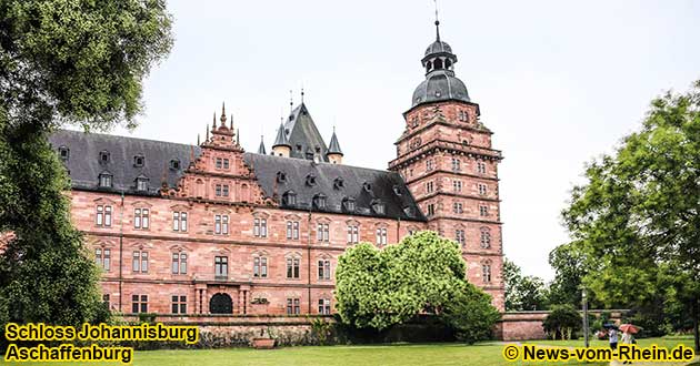 Schloss Johannisburg in Aschaffenburg am Main.